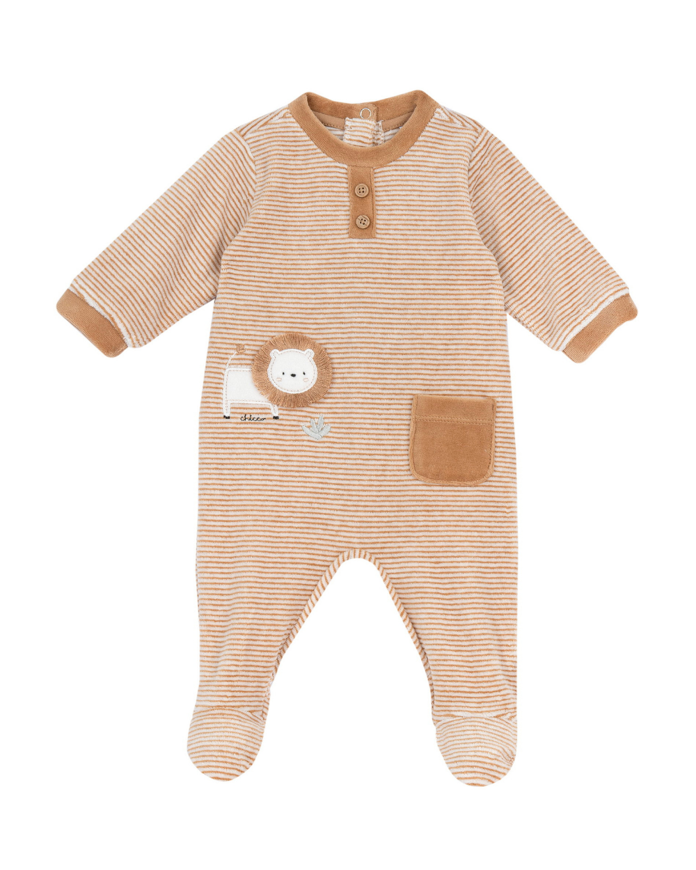 Babygrow de Veludo - Riscas Selva