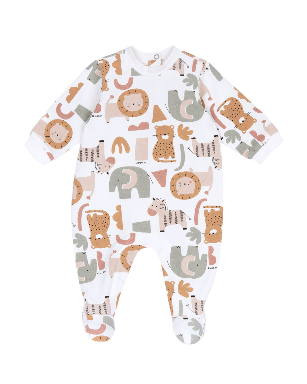 Babygrow de Algodão Cardado - Selva