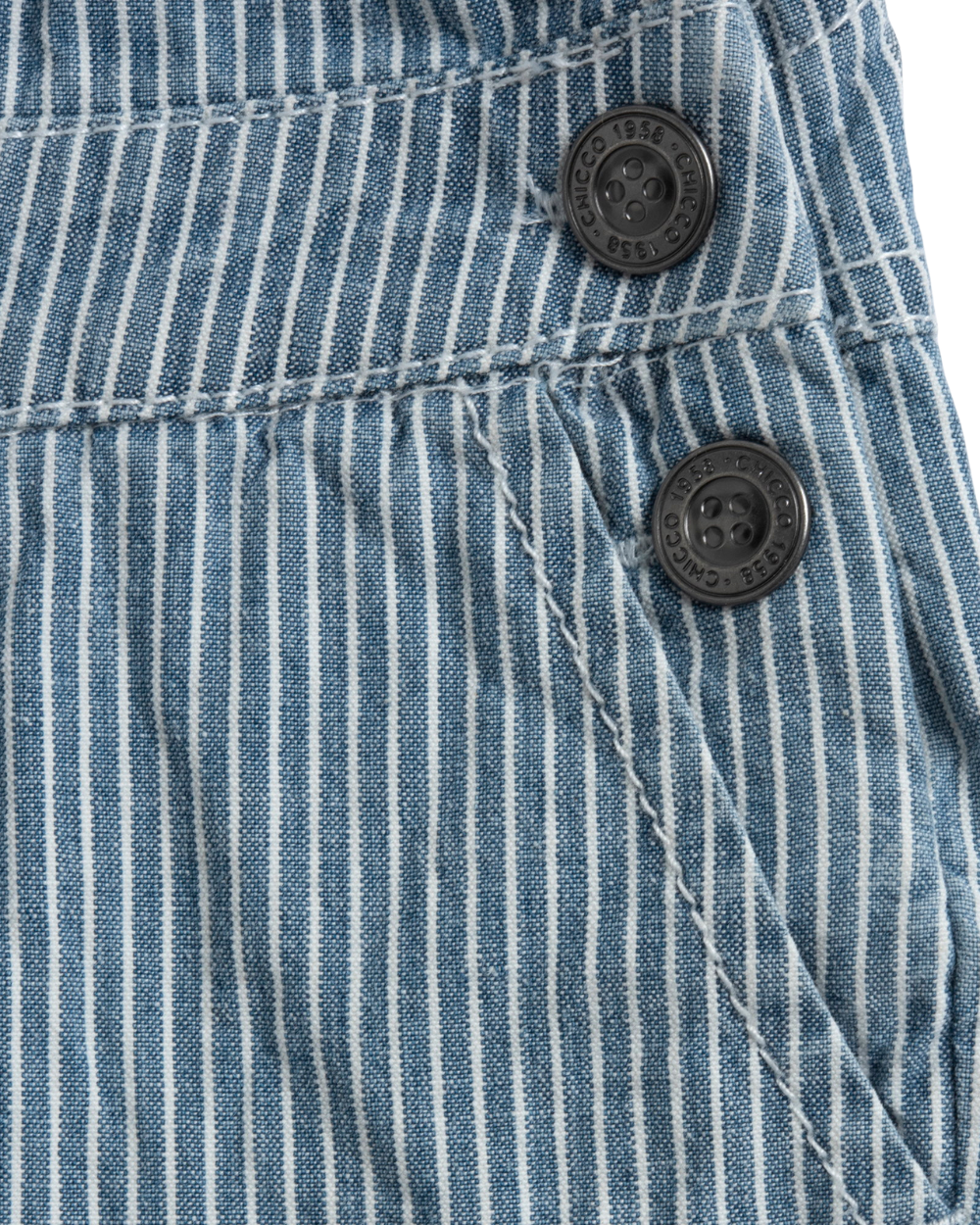 Jardineiras de Ganga às Riscas