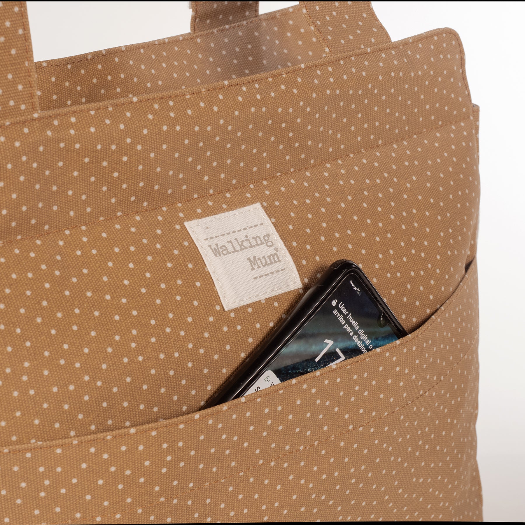 Sac à pois à la cannelle et au pavot