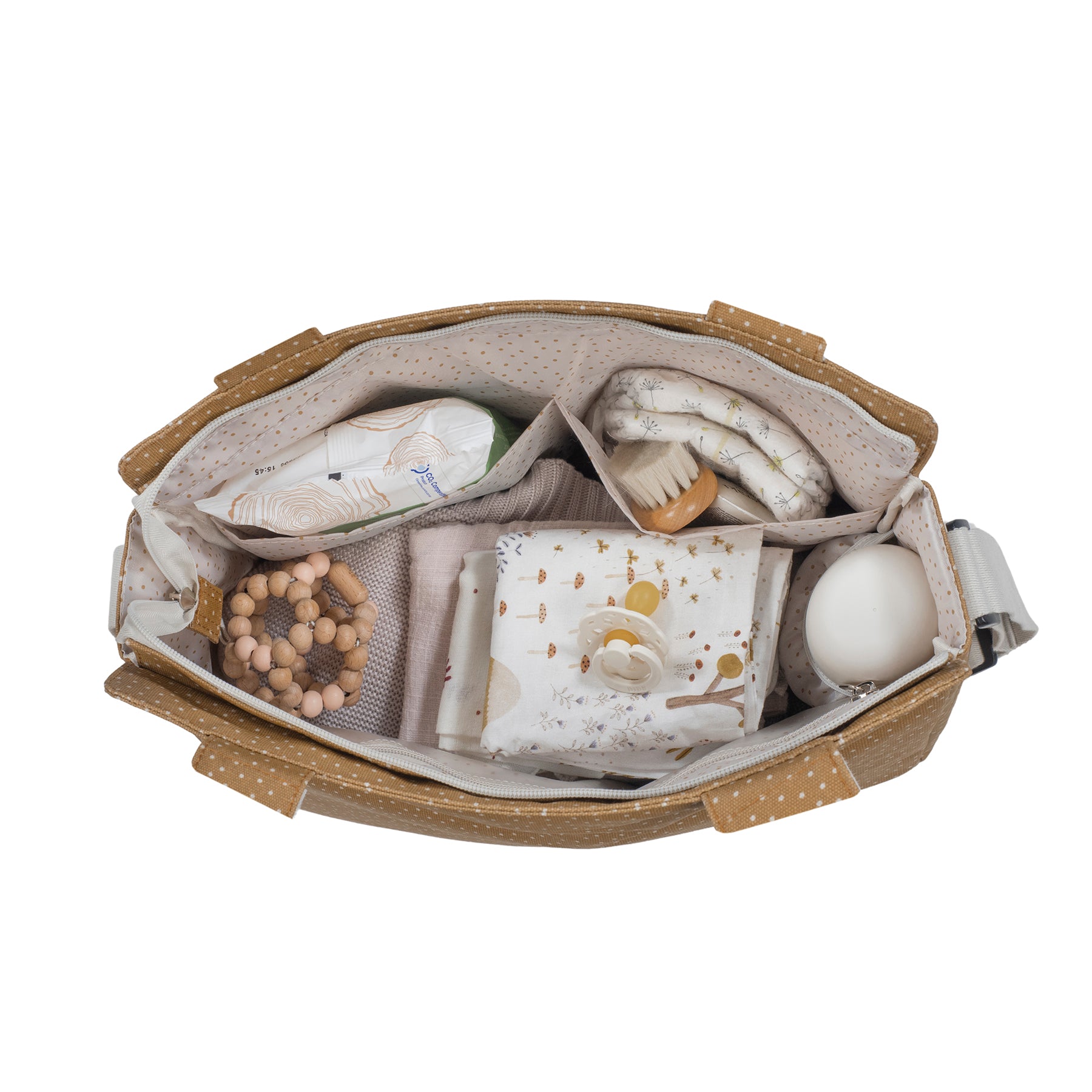 Sac à pois à la cannelle et au pavot