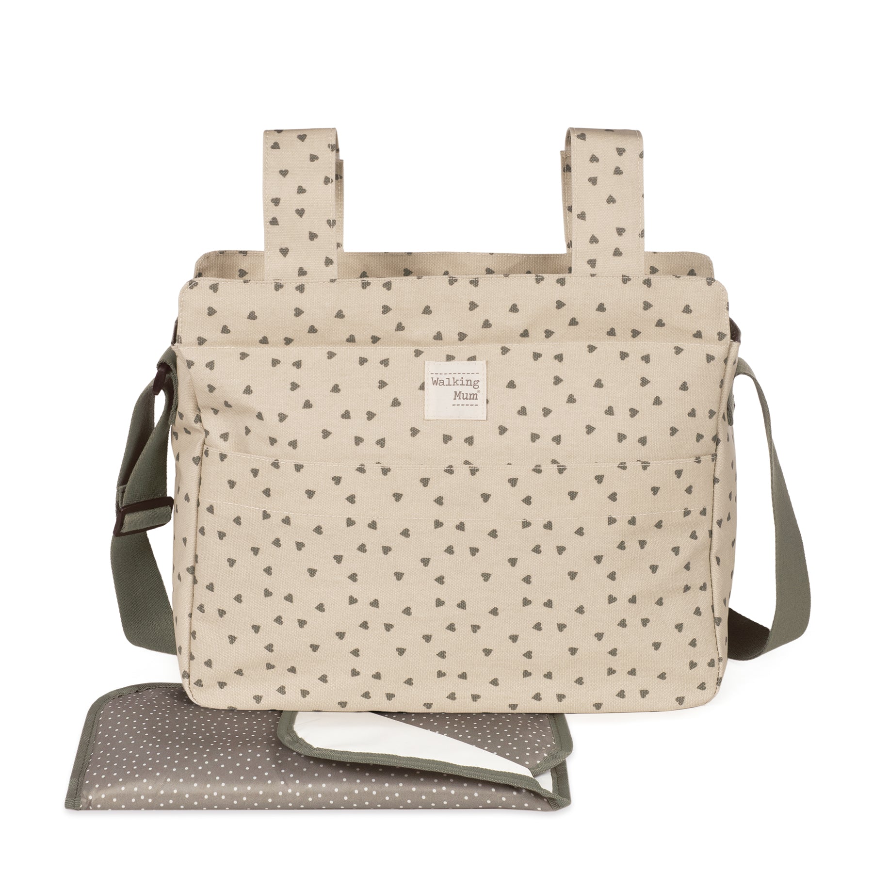 Sac en mousse de pavot et de cœurs