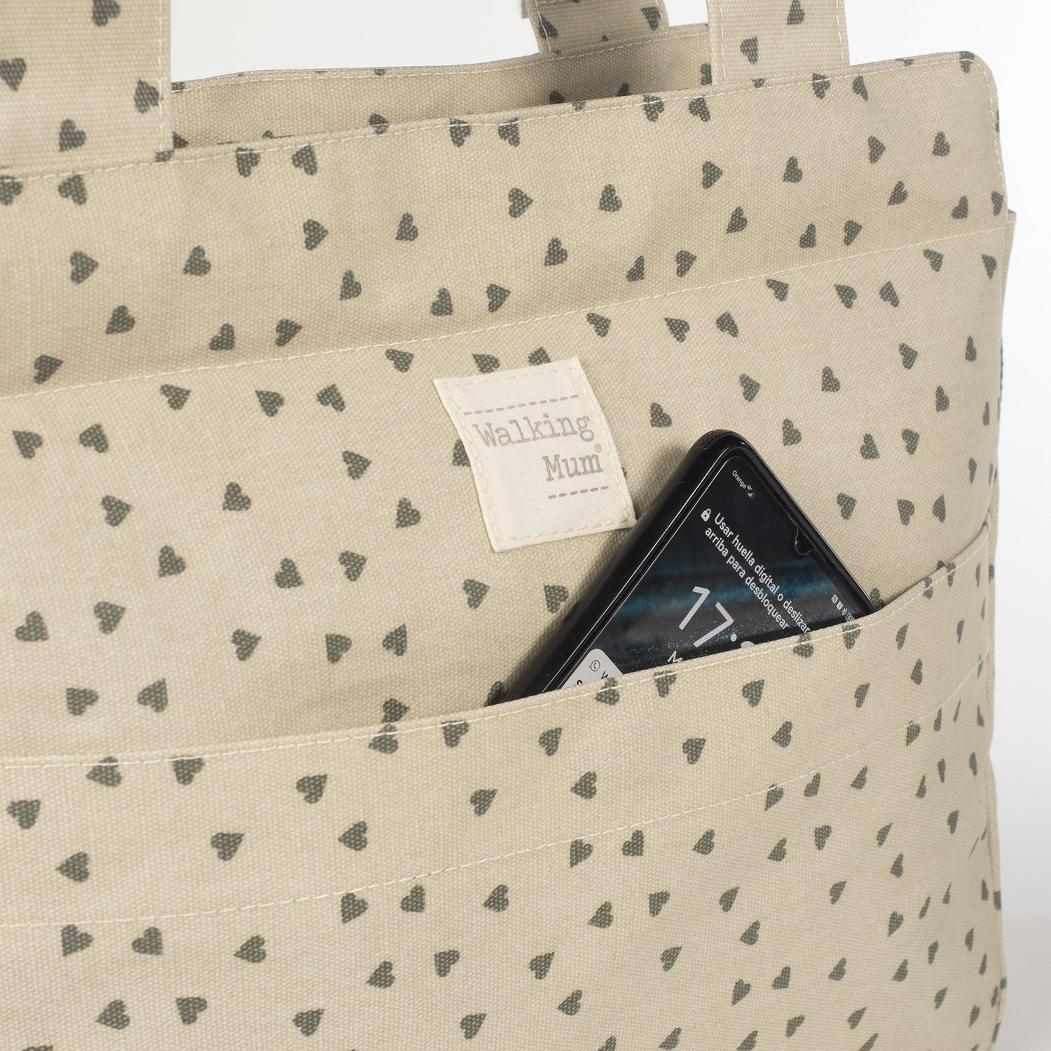 Sac en mousse de pavot et de cœurs