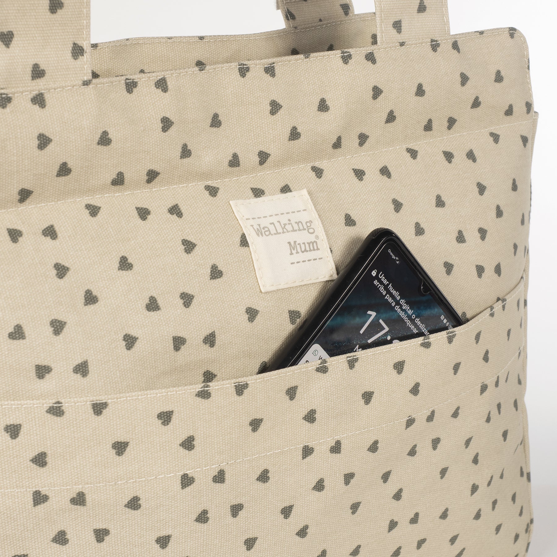 Sac en mousse de pavot et de cœurs