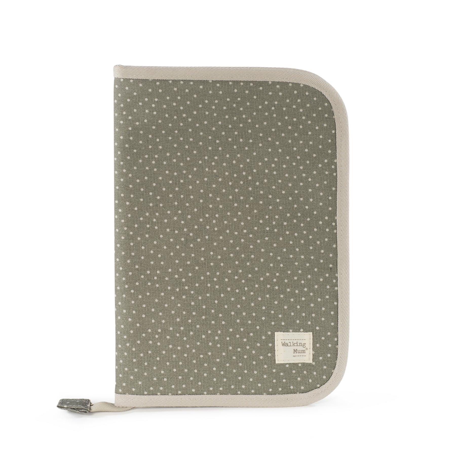 Polka Dot Poppy Moss Document Holder