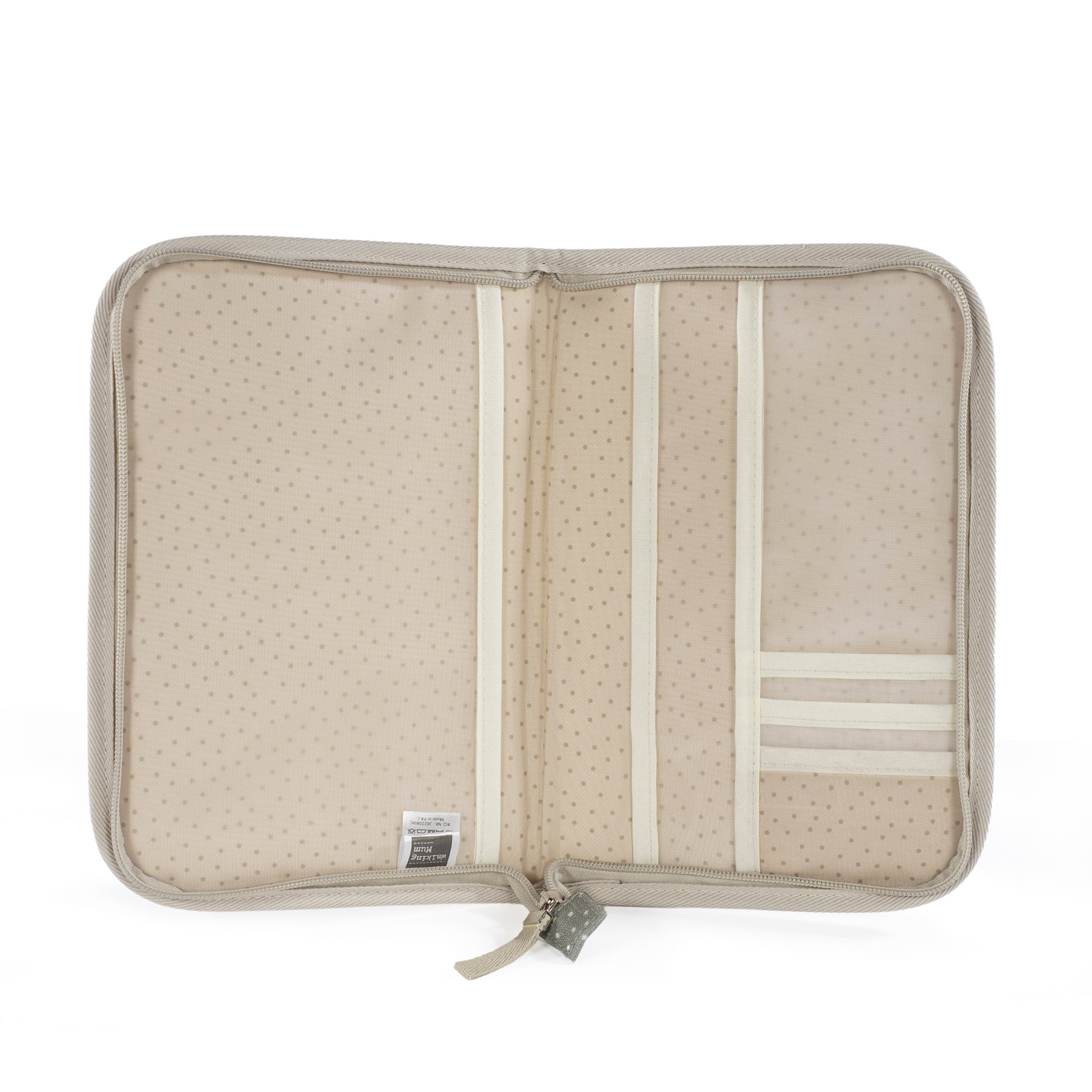 Polka Dot Poppy Moss Document Holder