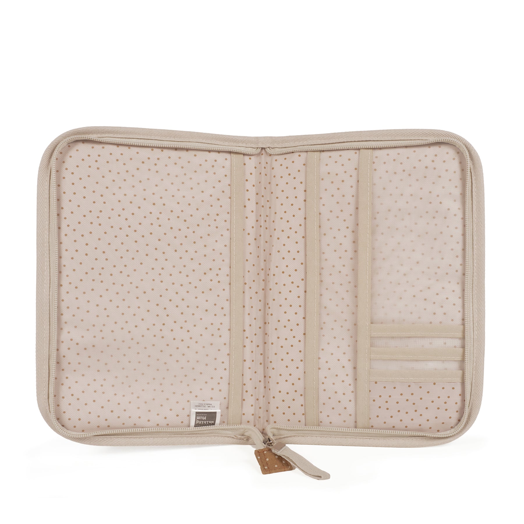 Polka Dot Poppy Cinnamon Document Holder