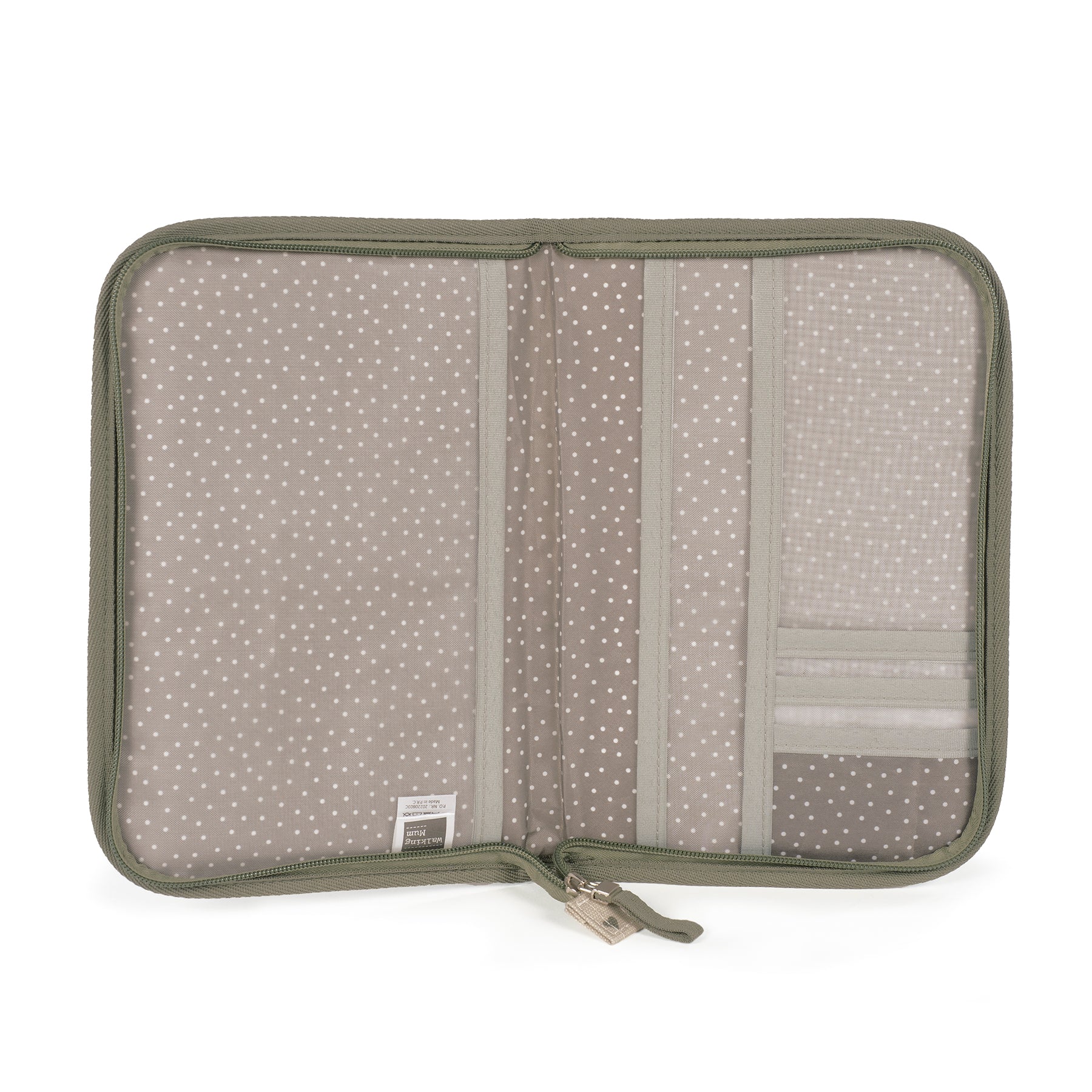 Hearts Poppy Moss Document Holder