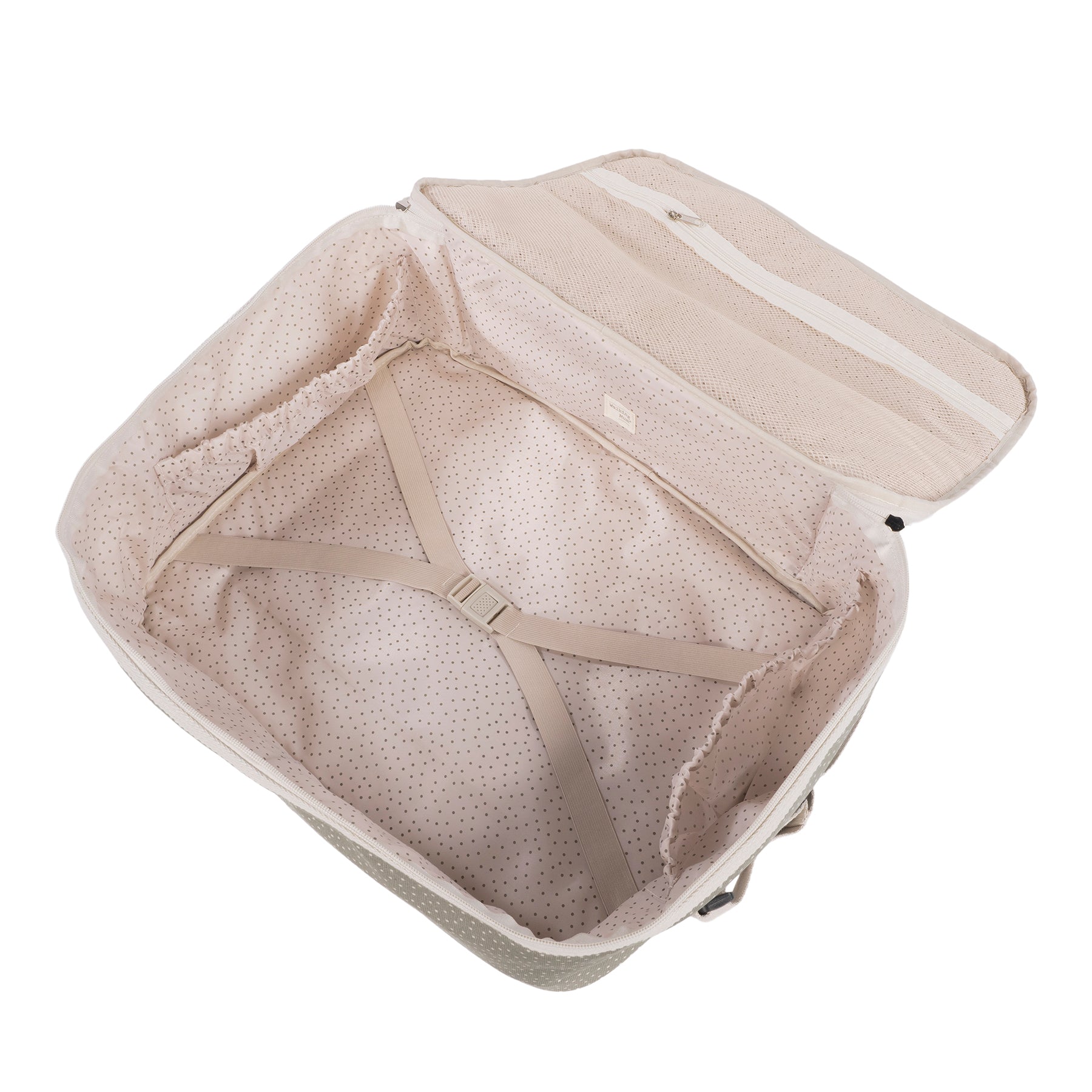 Polka Dot Poppy Moss Maternity Bag