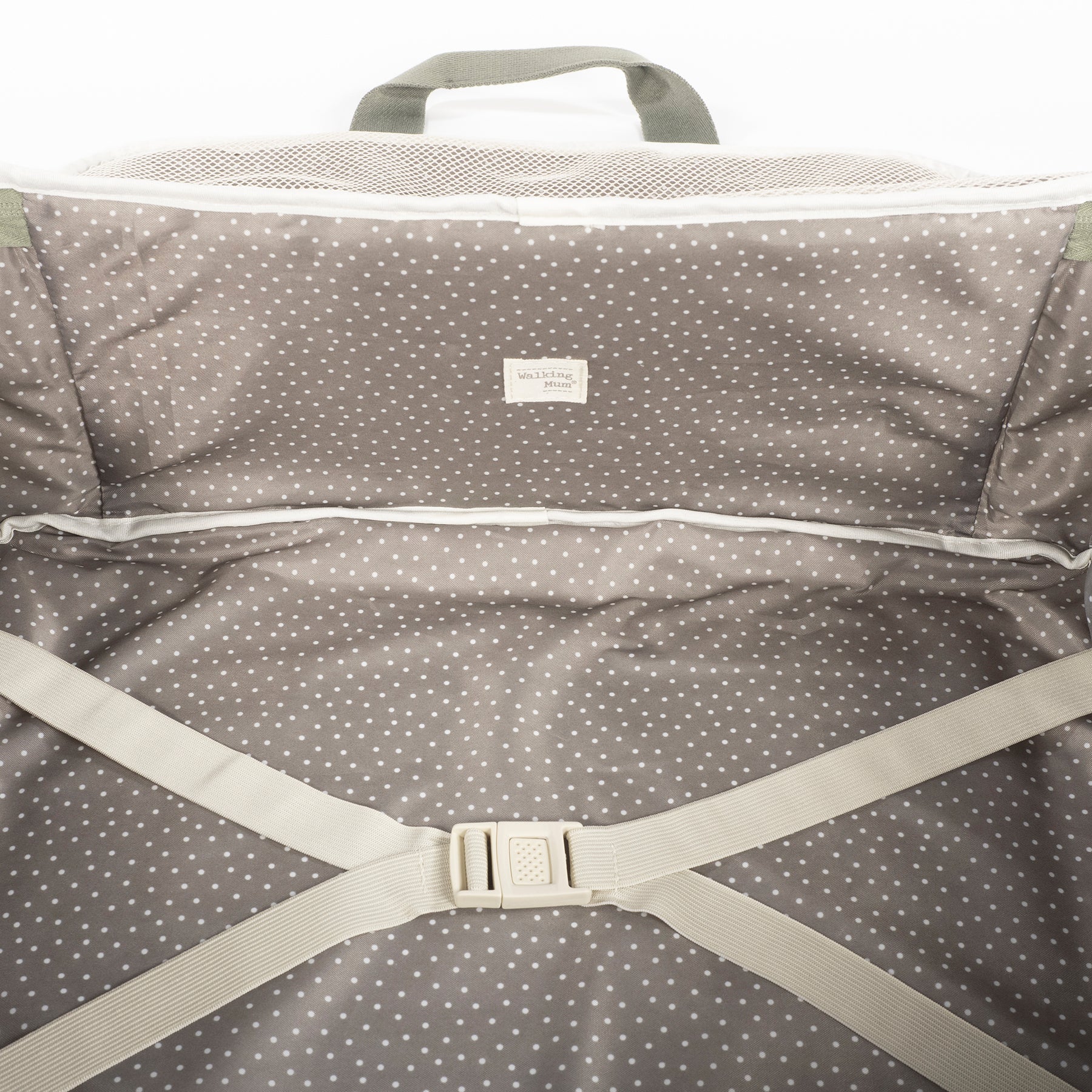 Hearts Poppy Moss Maternity Bag