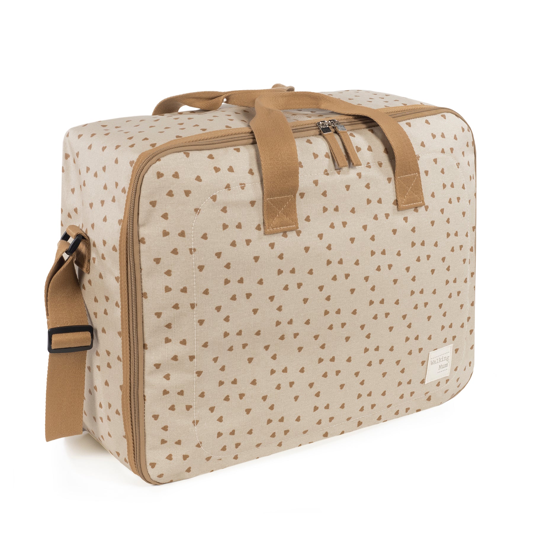 Hearts Poppy Cinnamon Maternity Bag