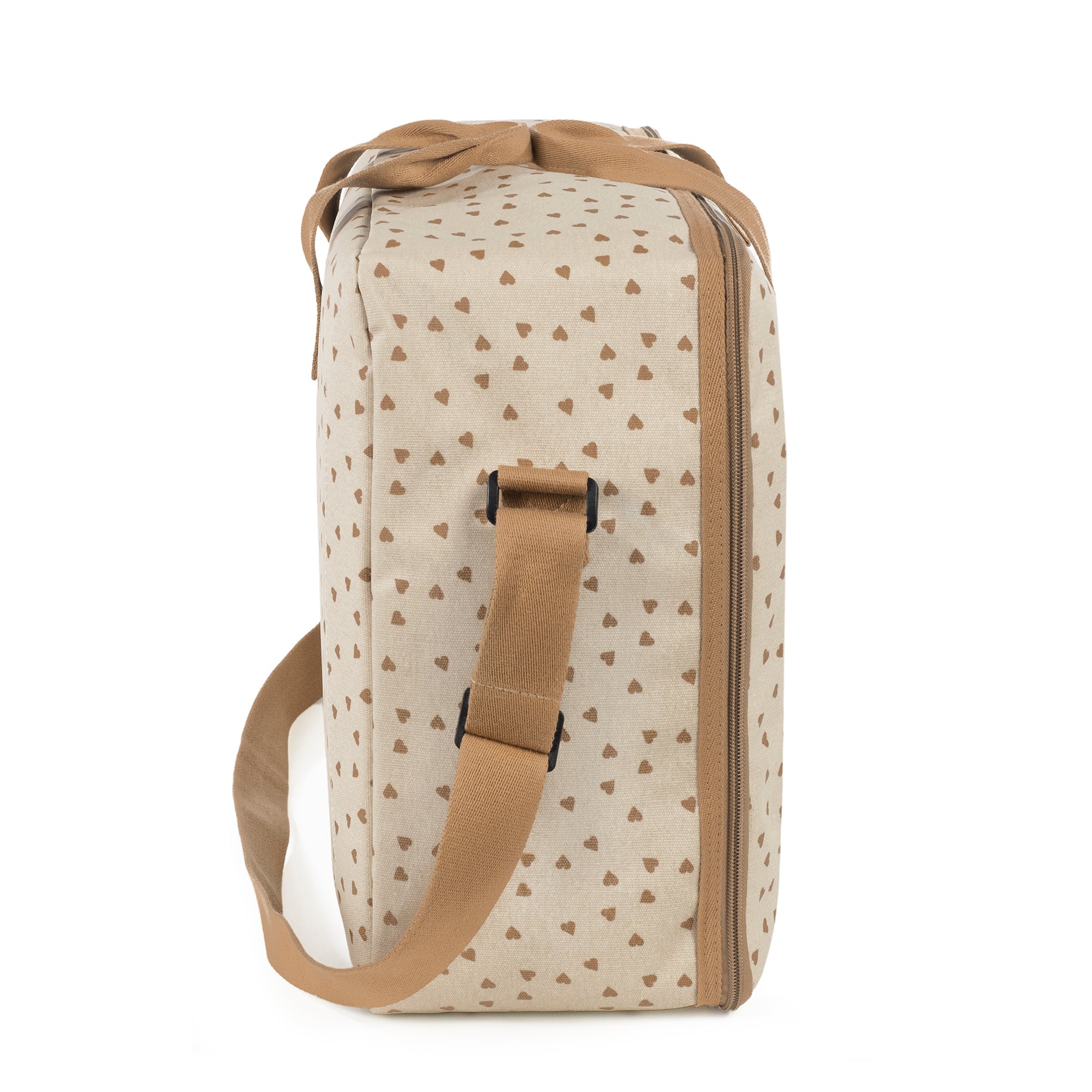 Hearts Poppy Cinnamon Maternity Bag