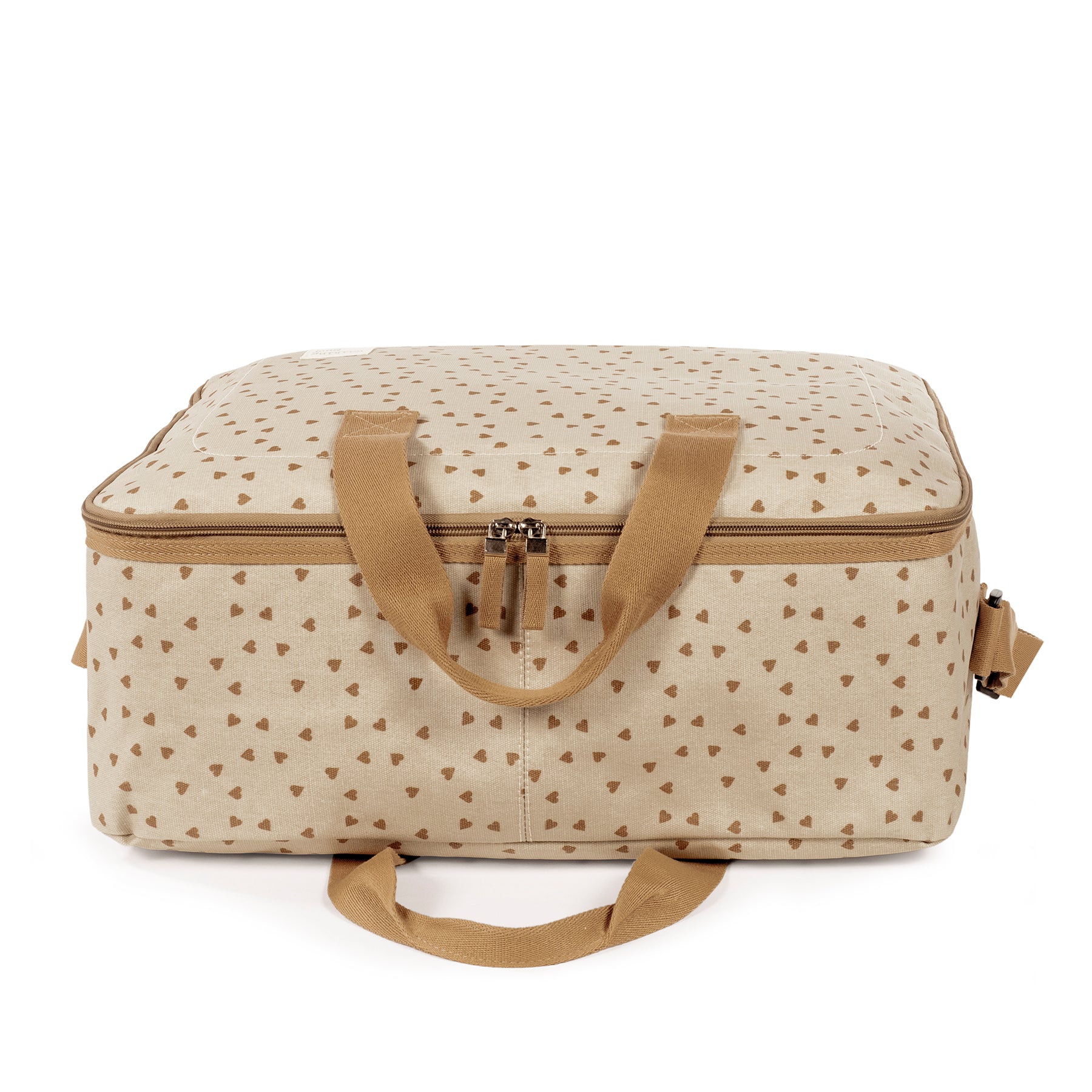 Hearts Poppy Cinnamon Maternity Bag