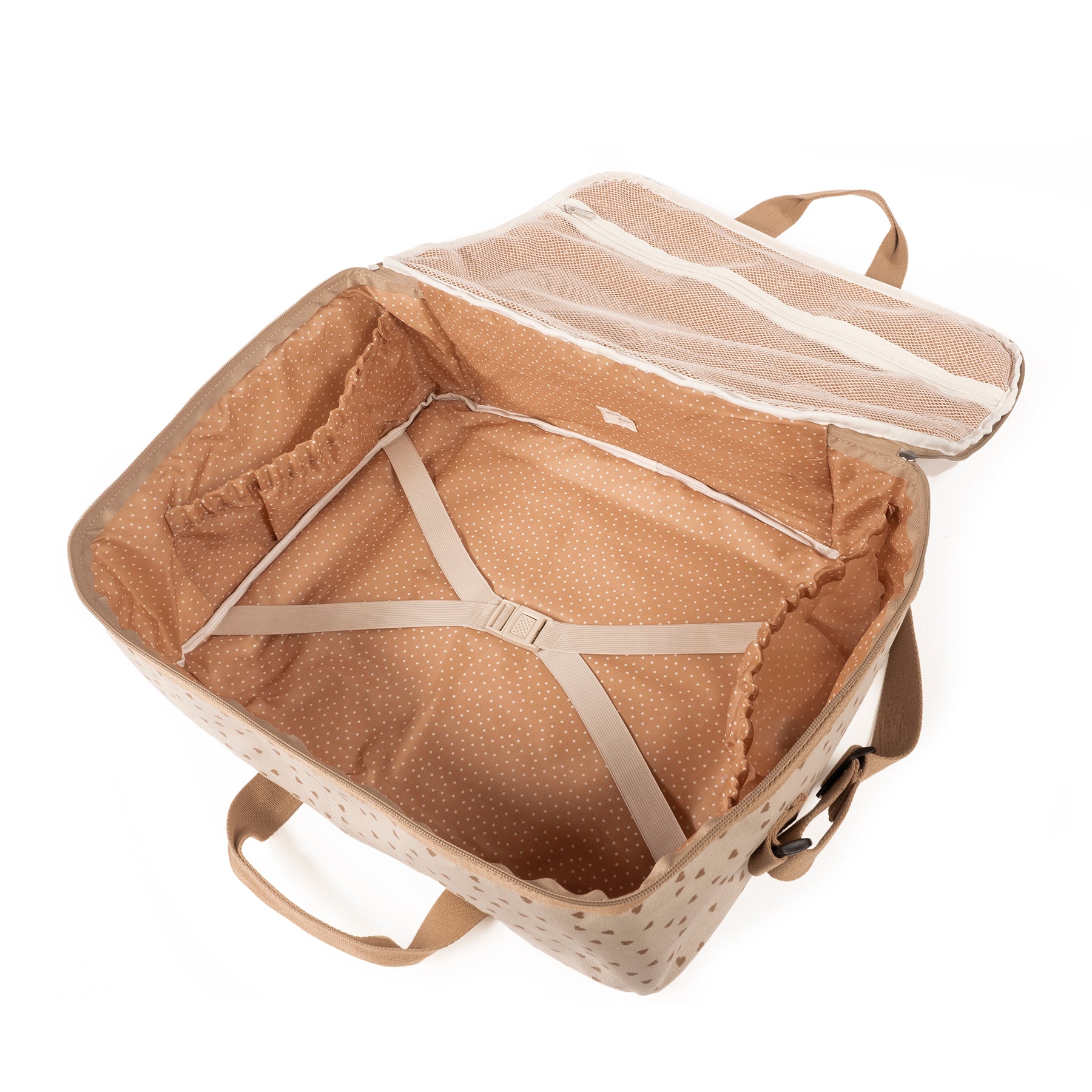 Hearts Poppy Cinnamon Maternity Bag