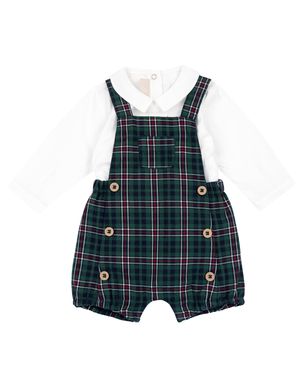 Conjunto Jardineira/Body Xadrez