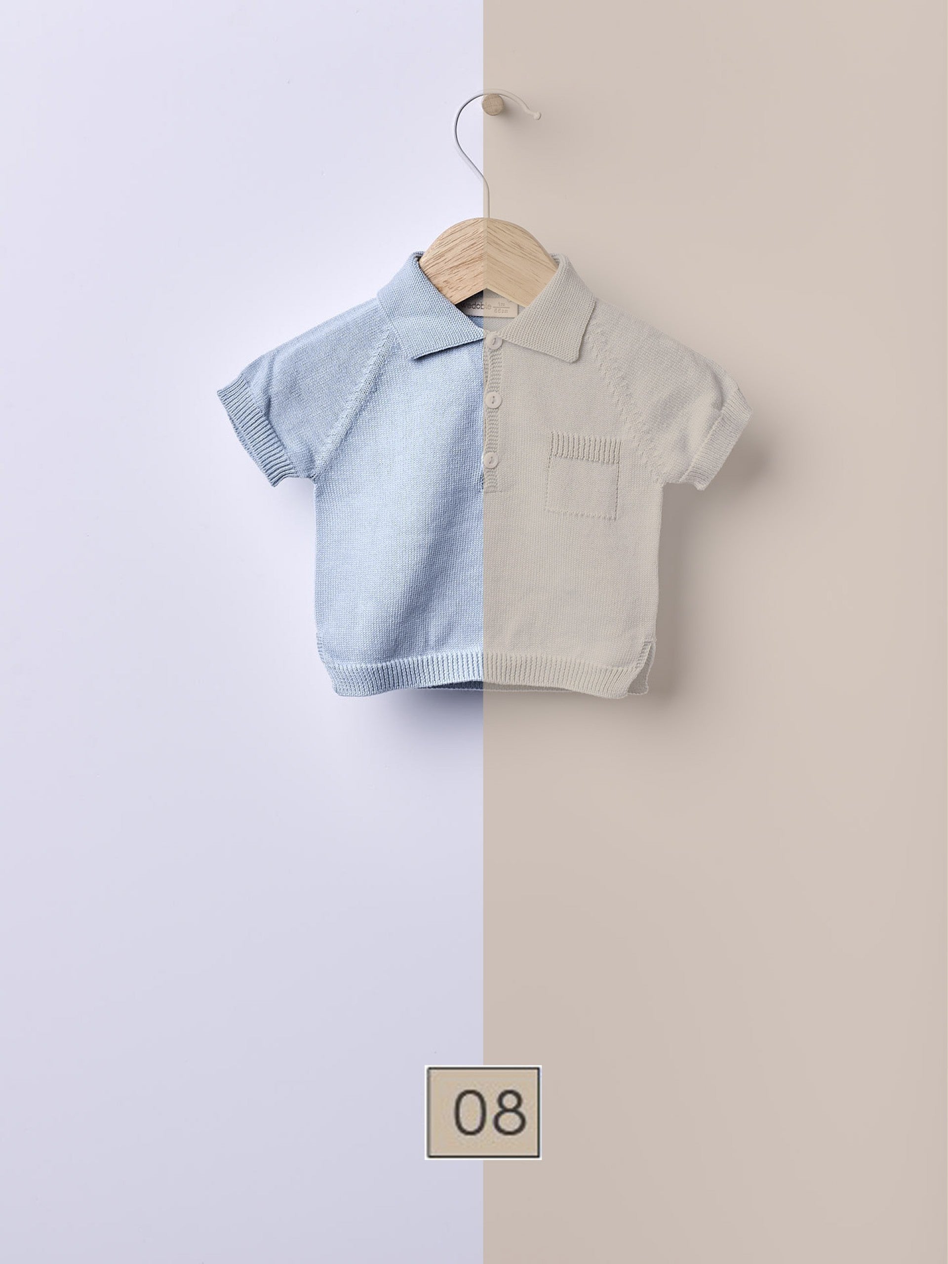 Polo tricotado em algodão orgânico