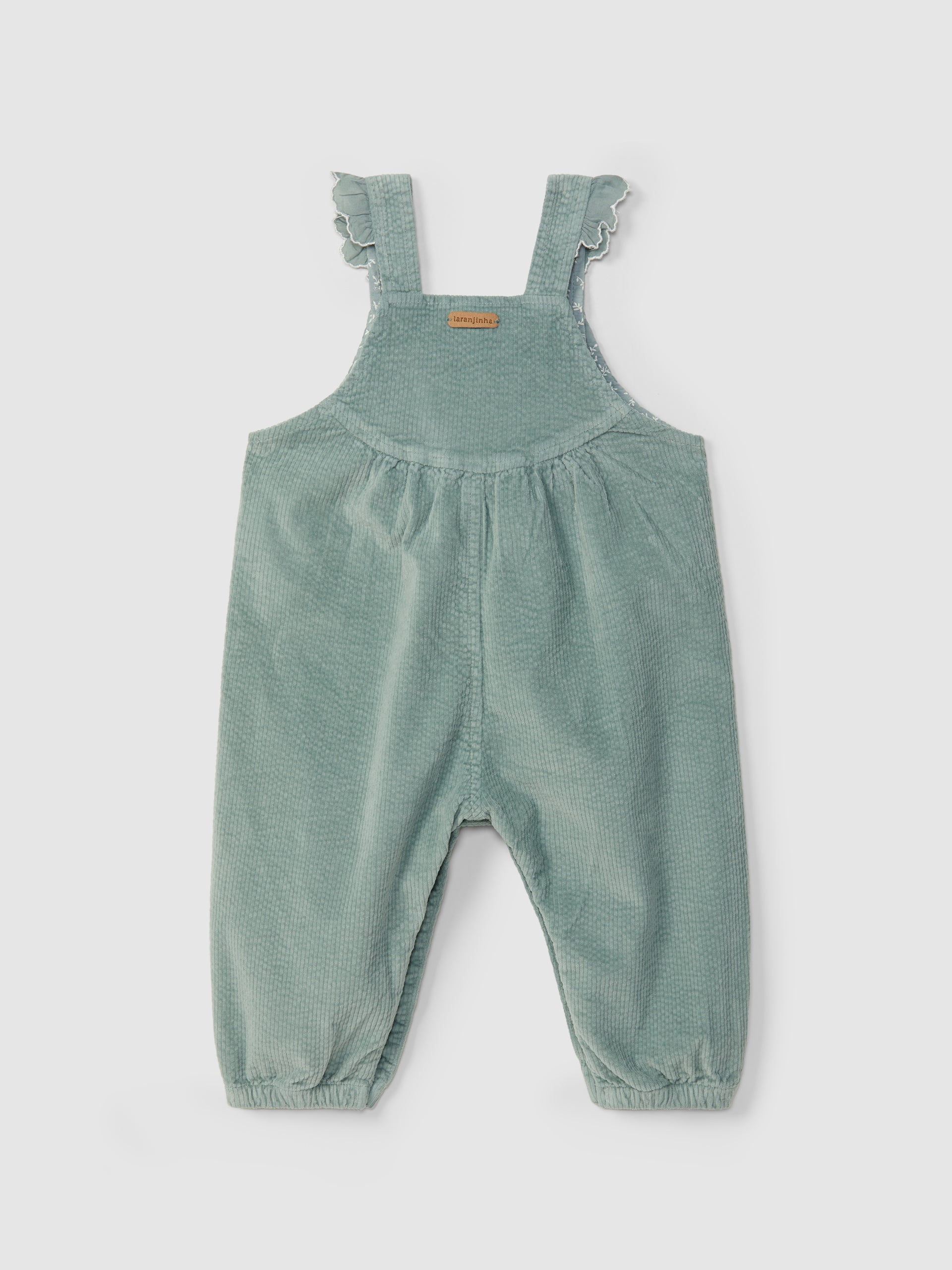 Jardineiras Bombazine Detalhe de Folho