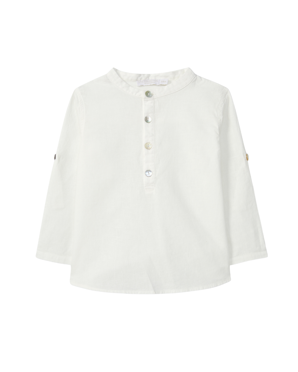 Camisa Linho Gola Mao