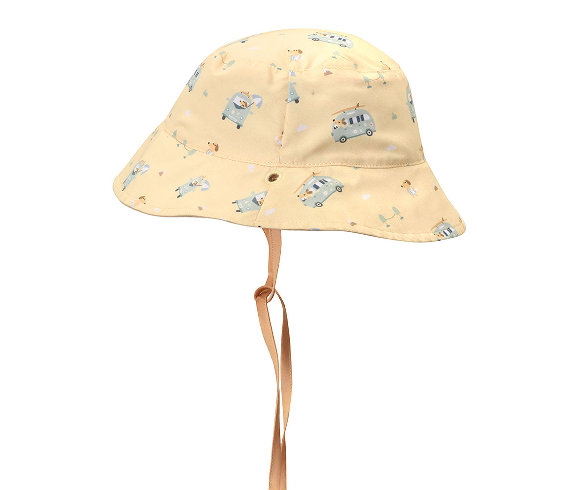 Chapeau de plage réversible