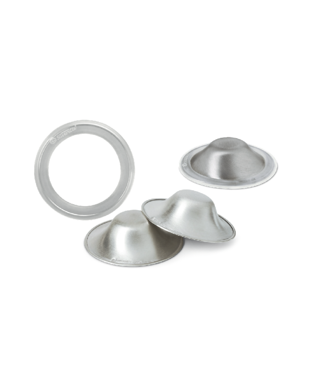 Mamilos de Prata XL + Anel de Silicone