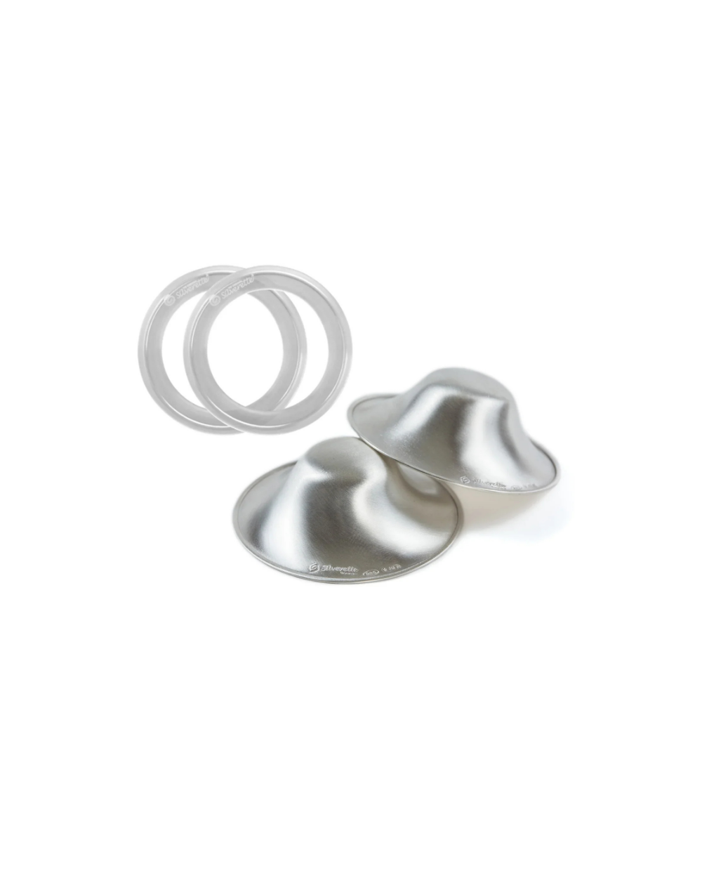 Mamilos de Prata XL + Anel de Silicone