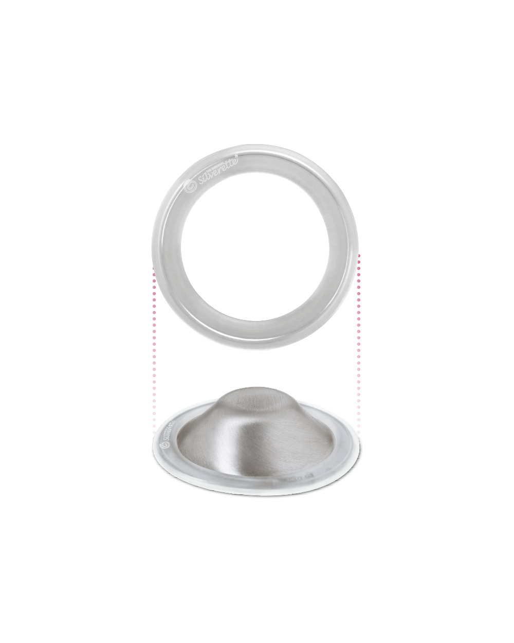 Mamilos de Prata XL + Anel de Silicone