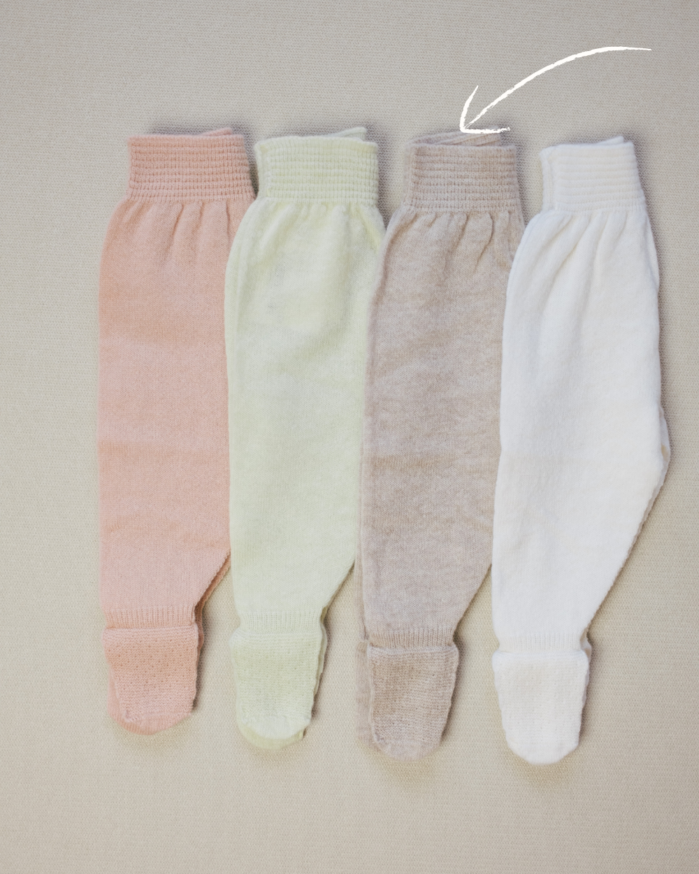 Knitted Footed Trousers in Merino Wool and Cashmere