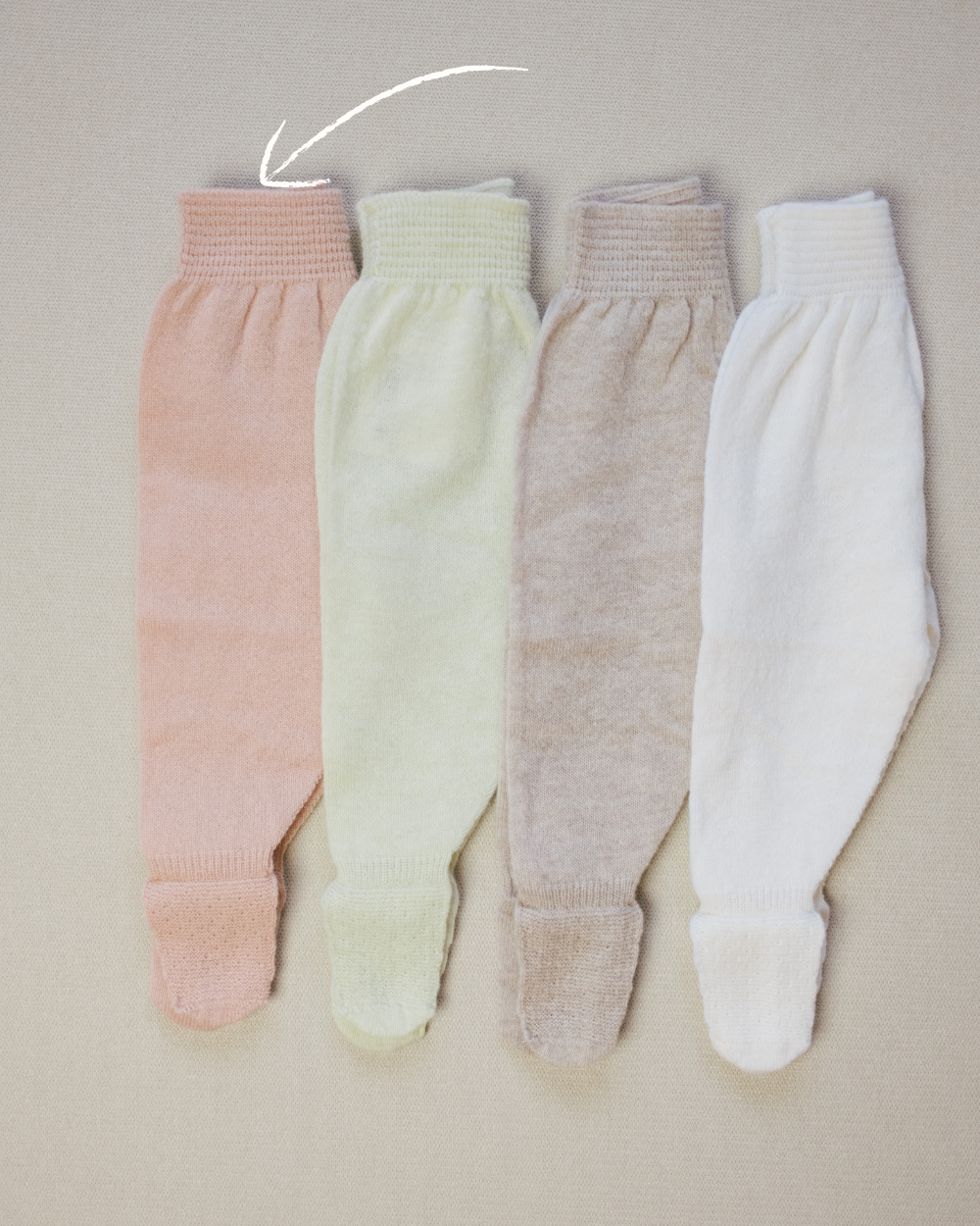 Knitted Footed Trousers in Merino Wool and Cashmere
