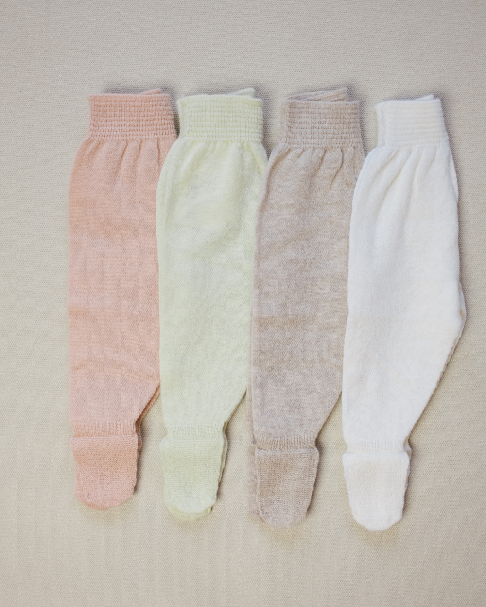 Knitted Footed Trousers in Merino Wool and Cashmere