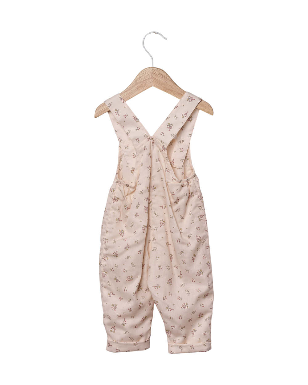 Organic Cotton Flowered Overalls