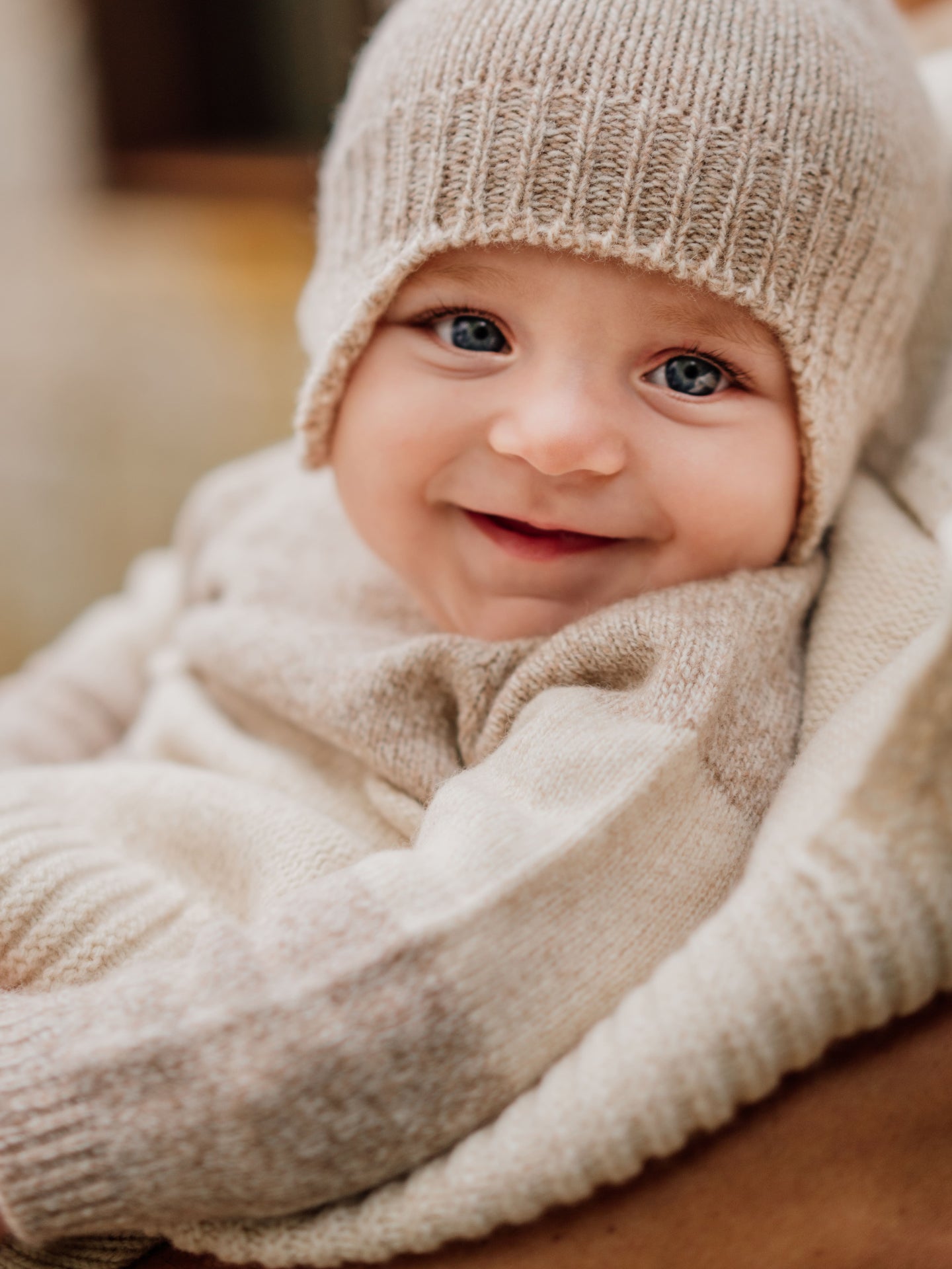Merino Wool Knitted Teddy Bear Sweater