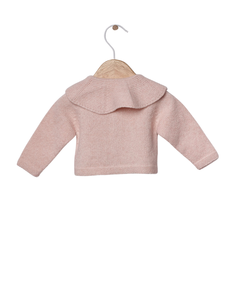 Manteau tricoté avec col