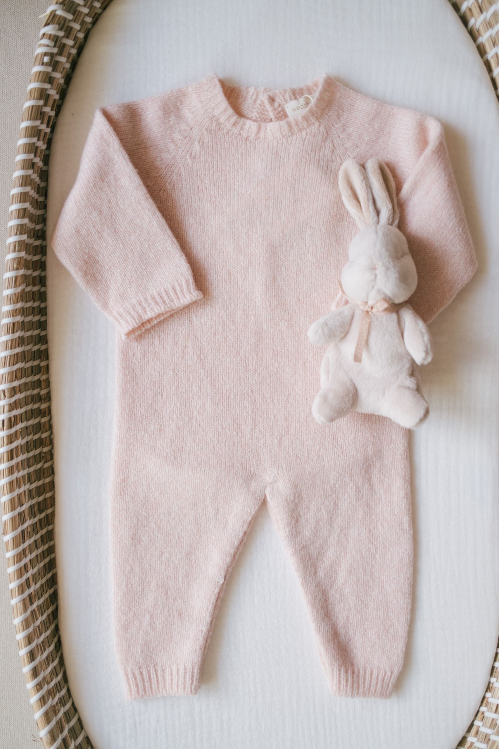Merino Wool Knit Babygrow