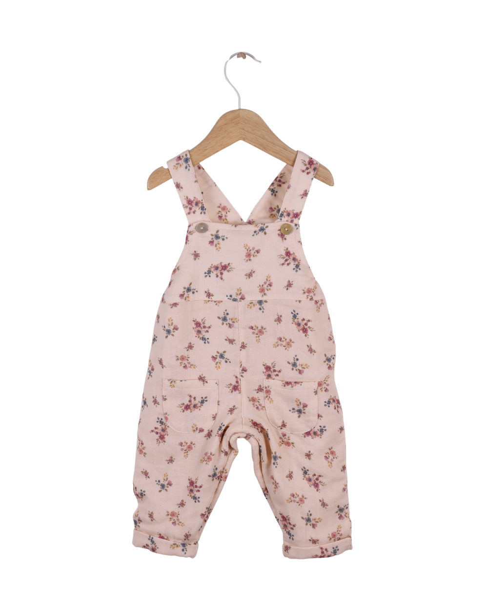 Cotton Overalls with Flowers