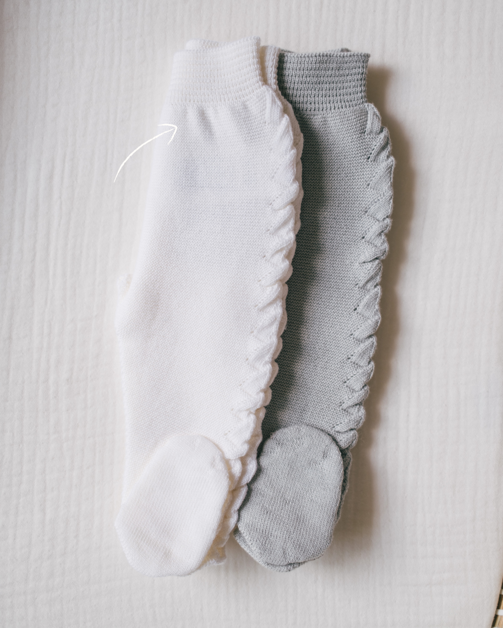 Pantalon à pieds tricoté