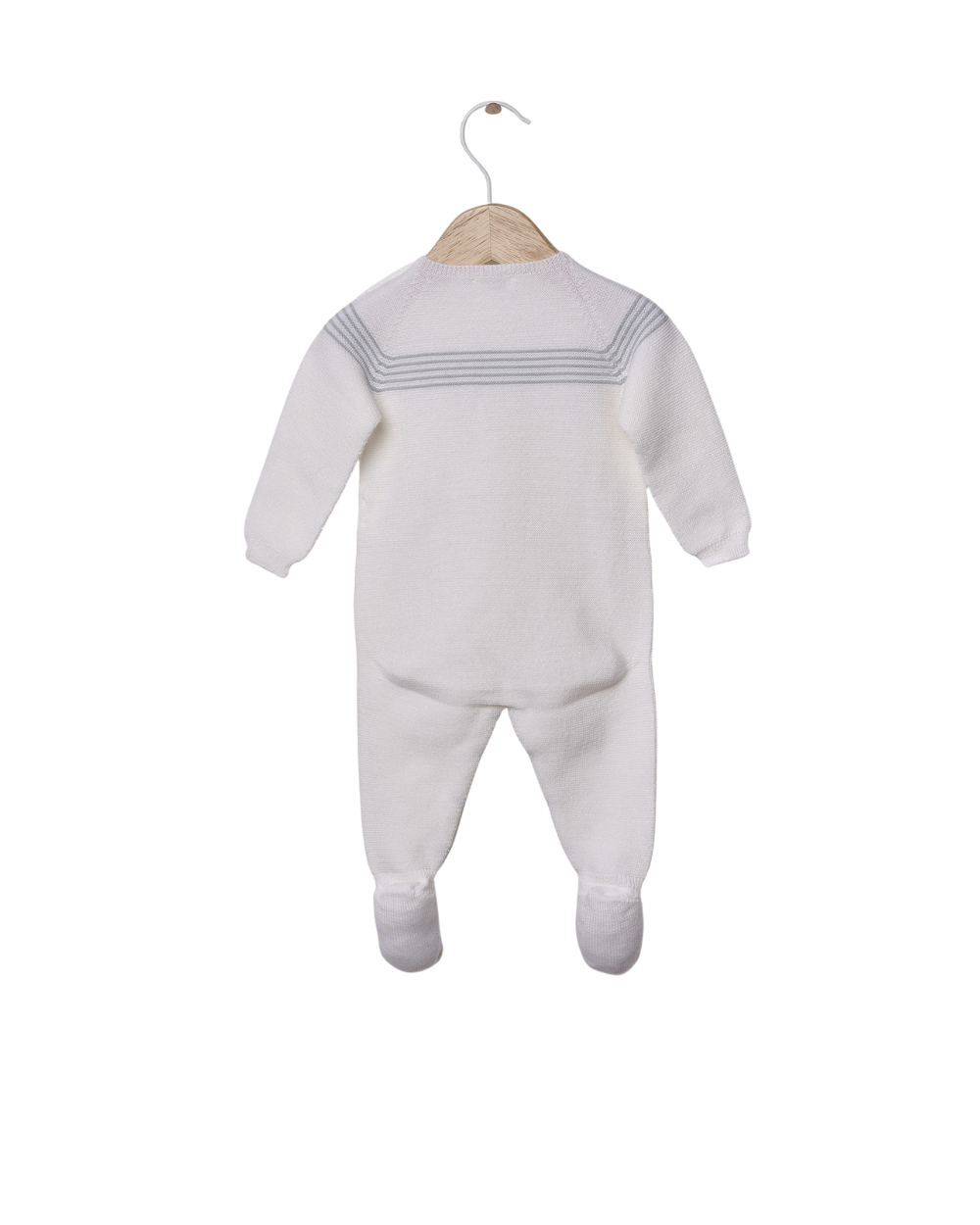 Babygrow Riscas Tricotado em Lã Merino