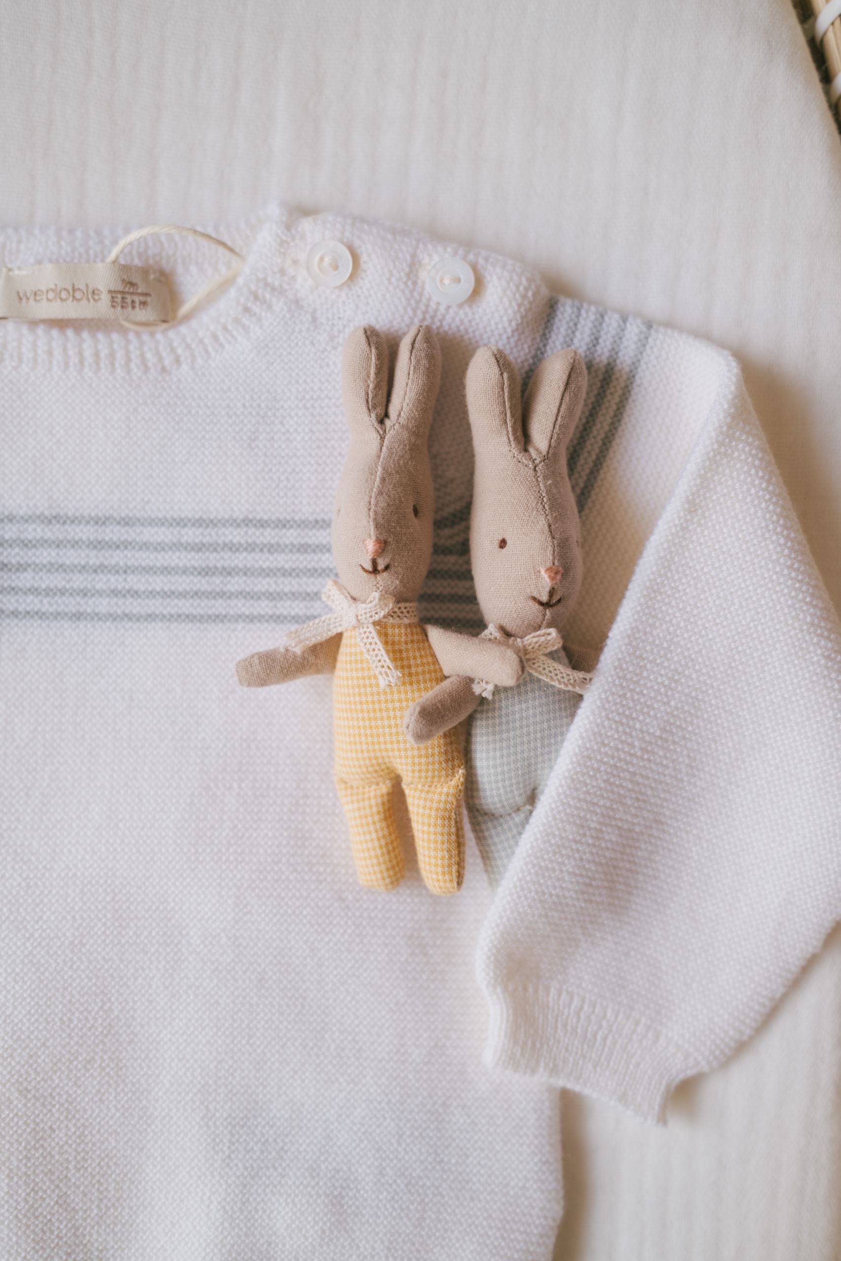 Babygrow Riscas Tricotado em Lã Merino