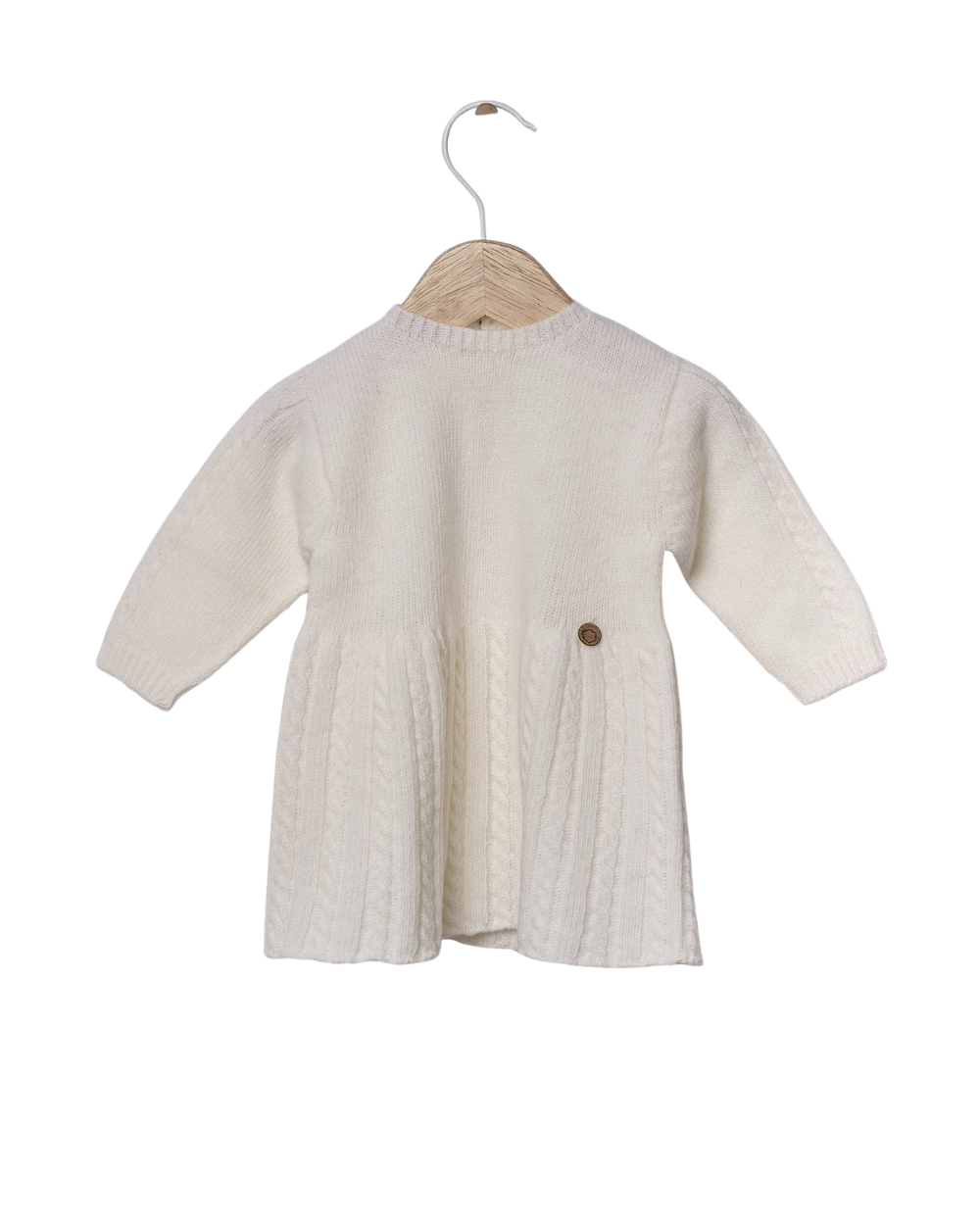 Vestido Tricotado em Lã Merino