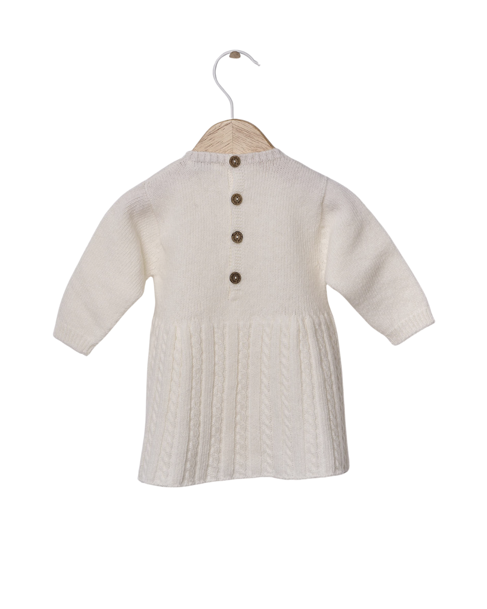 Vestido Tricotado em Lã Merino