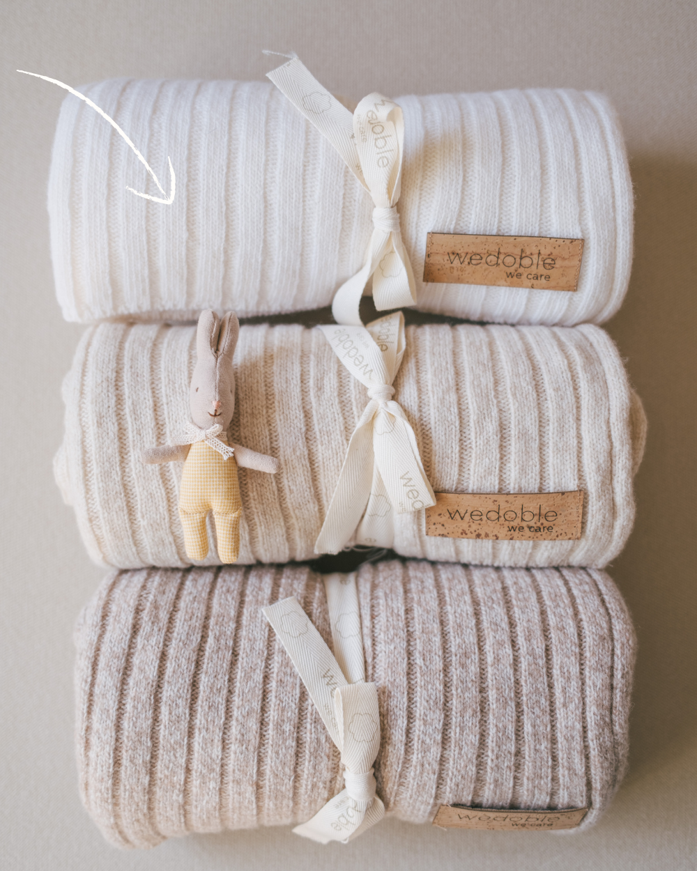 Merino Wool Knitted Blanket