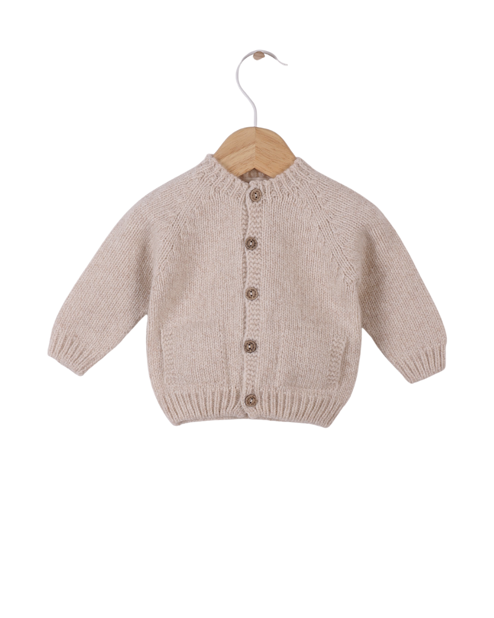 Wool Knitted Pockets Coat