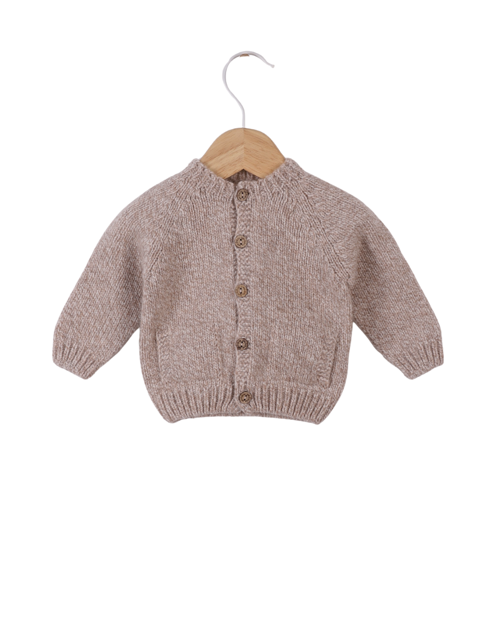 Wool Knitted Pockets Coat