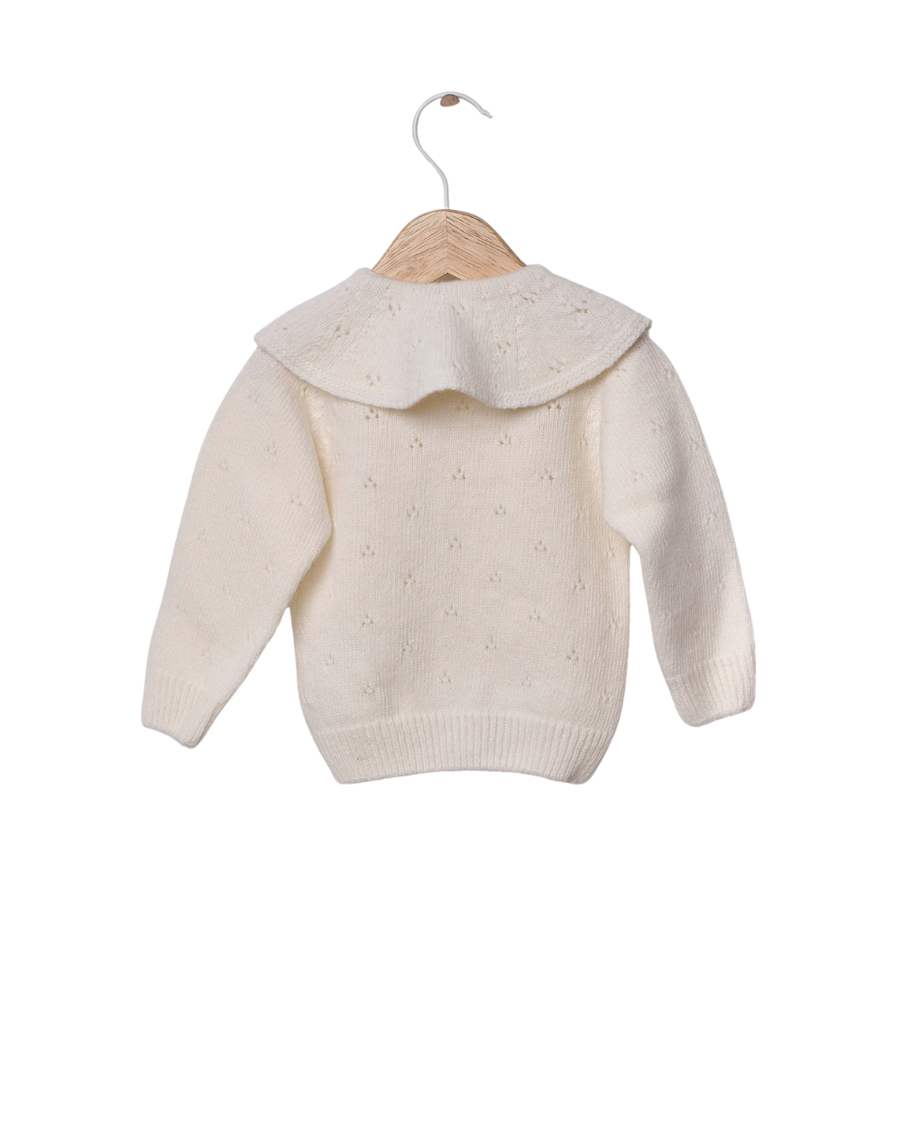 Merino Wool Knitted Collar Jacket