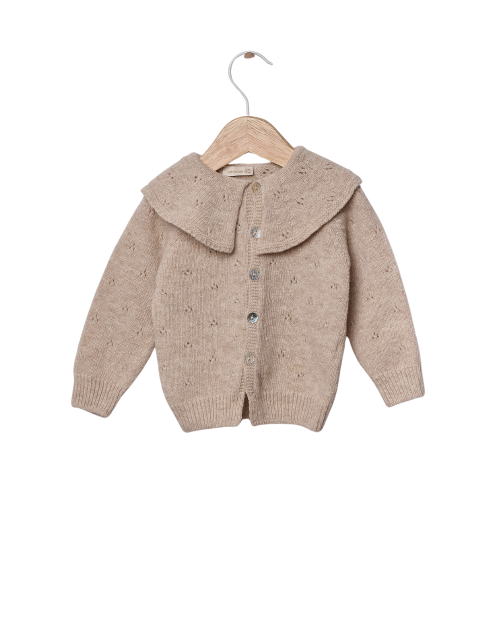 Merino Wool Knitted Collar Jacket