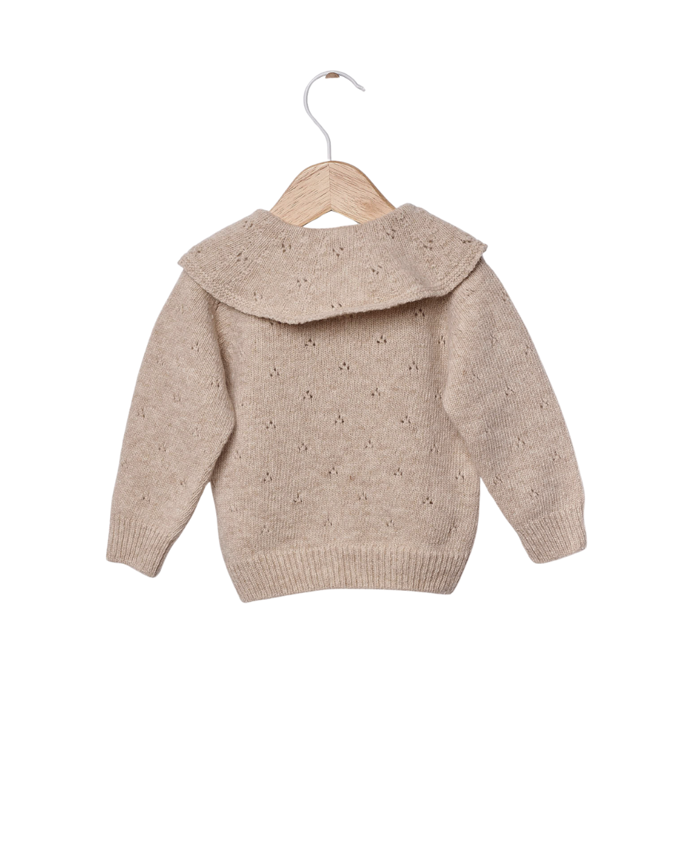 Merino Wool Knitted Collar Jacket