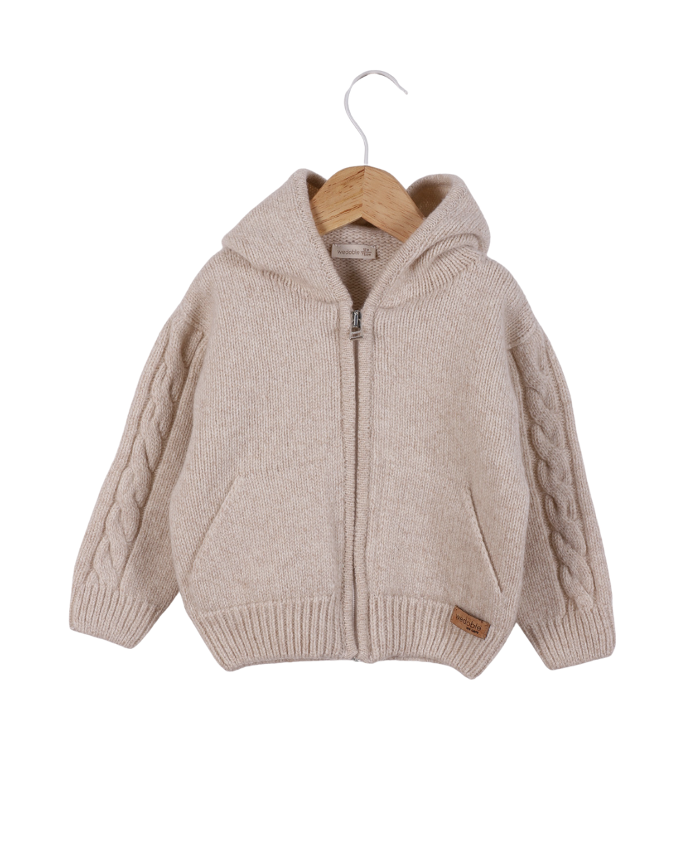 Knitted Hooded Coat