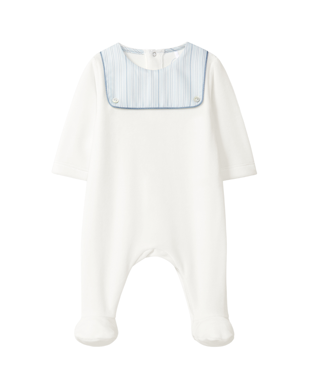 Babygrow Veludo Detalhe Tecido Estampado
