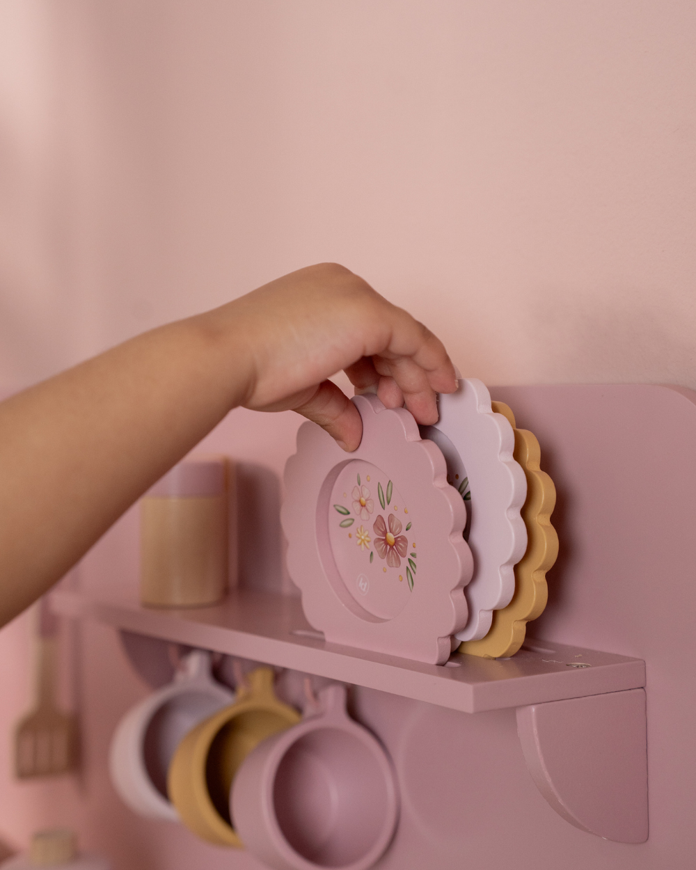 Cozinha Rosa em Madeira