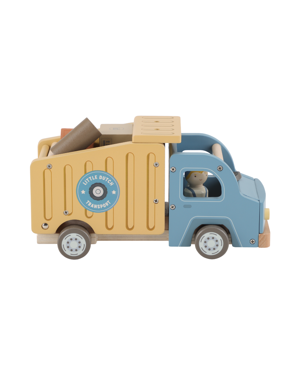 Camion poubelle en bois