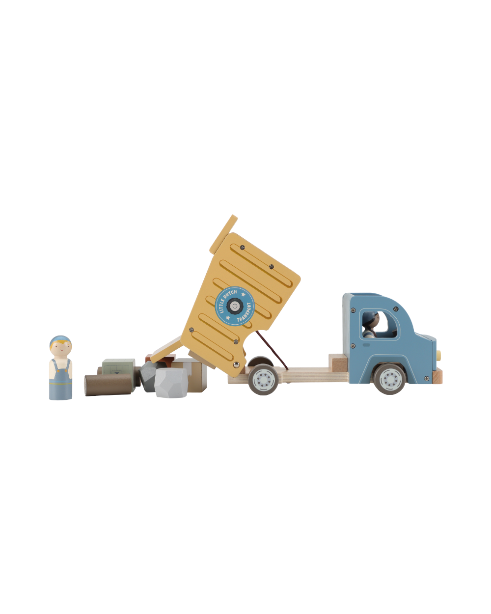 Camion poubelle en bois